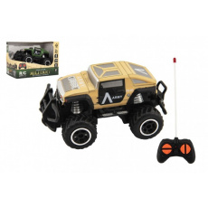 Auto RC mini vojenské SUV plast 14cm 27MHz na dálk. ovl. na bat. se světl. 2 barvy v krab. 16x12x10 Auto RC mini vojenské SUV plast 14cm 27MHz na dálk. ovl. na bat. se světl. 2 barvy v krab. 16x12x10
