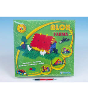 Stavebnice Blok 3 Farma plast 197ks v krabici 35x33x8cm Stavebnice Blok 3 Farma plast 197ks v krabici 35x33x8cm