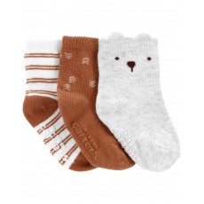 CARTER'S Ponožky Bear neutrál 3ks 3-12m CARTER'S Ponožky Bear neutrál 3ks 3-12m