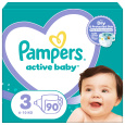 PAMPERS Active Baby pleny vel. 3 (90 ks plen) 6-10 kg