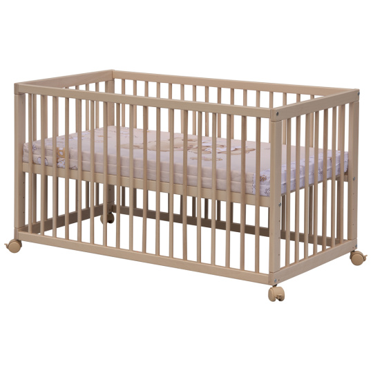 Scarlett Dětská postýlka Scarlett Kombi - přírodní (buk) - vyndavací příčky - 120 x 60 cm Scarlett Dětská postýlka Scarlett Kombi - přírodní (buk) - vyndavací příčky - 120 x 60 cm