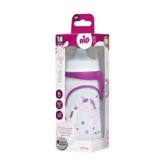NIP Kids cup láhev s pítkem PP, 330ml, holka