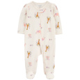 CARTER'S Overal na zip Sleep&Play Ivory Animal holka 9m/vel. 74