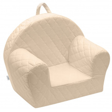 Dětské křeslo z Velvet New Baby Obláčky slonová kost Dětské křeslo z Velvet New Baby Obláčky slonová kost