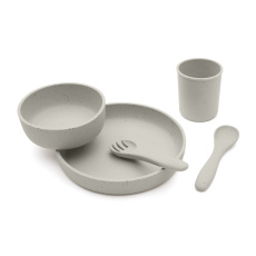 Jídelní sada 5-dílná Platinum Silicone Sand