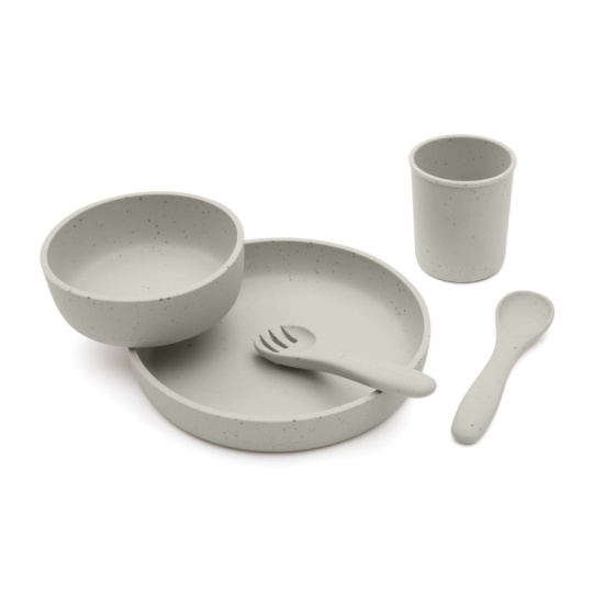 Jídelní sada 5-dílná Platinum Silicone Sand
