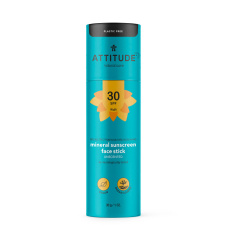 ATTITUDE Tyčinka dětská 100% minerální ochranná na obličej a rty (SPF 30) bez vůně 30 g ATTITUDE Tyčinka dětská 100% minerální ochranná na obličej a rty (SPF 30) bez vůně 30 g