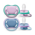 Philips AVENT Šidítko Ultra air neutral 6-18m dívka modrá, 2ks