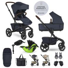 EASYWALKER Kočárek kombinovaný Jimmey Indigo Blue XXL RWS + KIDDY Evoluna i-size 2 + základna EASYWALKER Kočárek kombinovaný Jimmey Indigo Blue XXL RWS + KIDDY Evoluna i-size 2 + základna