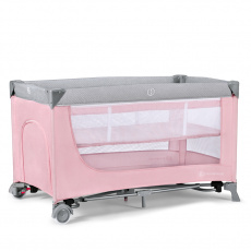 KINDERKRAFT SELECT Postýlka cestovní Leody Pink, Premium KINDERKRAFT SELECT Postýlka cestovní Leody Pink, Premium