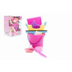 Uklízecí sada/uklízečka s doplňky plast v krabici 16x22x16cm Uklízecí sada/uklízečka s doplňky plast v krabici 16x22x16cm