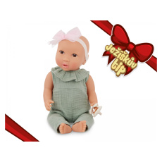 Panenka 35 cm v overalu s čelenkou Panenka 35 cm v overalu s čelenkou