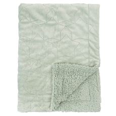 BIMBI DREAMS Deka s kožíškem hvězdy mint 80x110 cm BIMBI DREAMS Deka s kožíškem hvězdy mint 80x110 cm