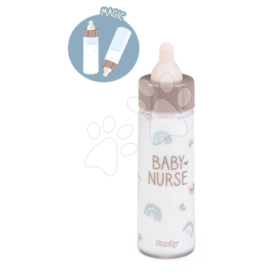 Smoby Láhev Natur D'Amour Magic Bottle Baby Nurse  s ubývajícím mlékem od 12 měsíců 