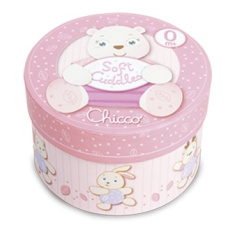 CHICCO Hračka plyšový medvídek Soft Cudles v dárkové krabičce - růžový 0m+ CHICCO Hračka plyšový medvídek Soft Cudles v dárkové krabičce - růžový 0m+