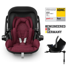 KIDDY Autosedačka Evoluna i-size 2 + Isofix základna 40-83 cm Beet red melange icy grey KIDDY Autosedačka Evoluna i-size 2 + Isofix základna 40-83 cm Beet red melange icy grey