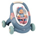 Smoby Didaktické chodítko a kočárek Baby Walker 3v1 + Baby Doll Little Smoby s 30 cm panenkou a brzdovým systémem od 12 měsíců