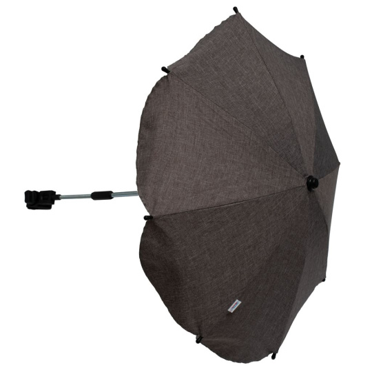 Slunečník na kočárek - hnědý-šedý melír Slunečník na kočárek - hnědý-šedý melír