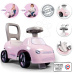 Smoby Sportovní odrážedlo a chodítko s funkčním klaksonem 2v1 Auto Ride On Pink růžové s otočnými koly a úložným prostorem pod sedadlem od 10 měsíců