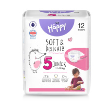 BELLA HAPPY Baby Pleny jednorázové Junior 11-18 kg 12 ks