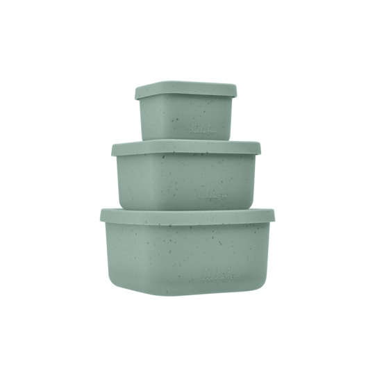 Sada boxů na svačinu 3 ks Platinum Silicone Sage