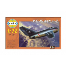 Model MiG-15 bis/Lim-2 1:72 15x14cm v krabici 25x14,5x4,5cm