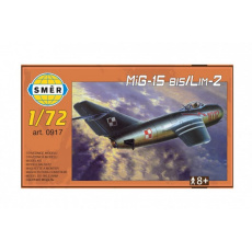 Model MiG-15 bis/Lim-2 1:72 15x14cm v krabici 25x14,5x4,5cm Model MiG-15 bis/Lim-2 1:72 15x14cm v krabici 25x14,5x4,5cm