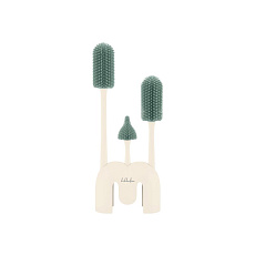 Kartáče na láhve 3 ks se stojanem Platinum Silicone Sage Kartáče na láhve 3 ks se stojanem Platinum Silicone Sage