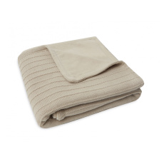 Deka pletená / samet 75x100 cm Pure Knit Nougat Deka pletená / samet 75x100 cm Pure Knit Nougat