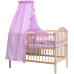 Scarlett Dětská postýlka s kompletní výbavou Scarlett 120 x 60 cm - Méďa - růžová