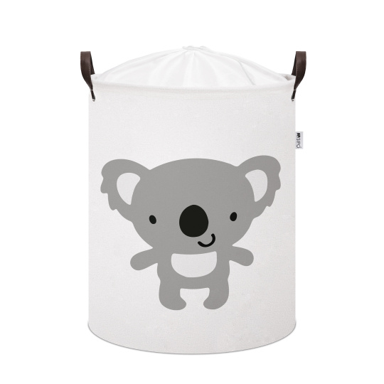 Sipo Koš na hračky se šňůrkou, skládací bavlněný / 43 l, Koala Sipo Koš na hračky se šňůrkou, skládací bavlněný / 43 l, Koala