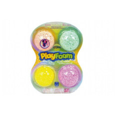 PlayFoam® Modelína/Plastelína kuličková 4 barvy na kartě 19,5x27x3cm
