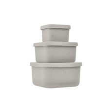 Sada boxů na svačinu 3 ks Platinum Silicone Sand
