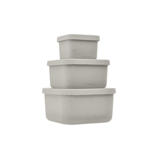Sada boxů na svačinu 3 ks Platinum Silicone Sand