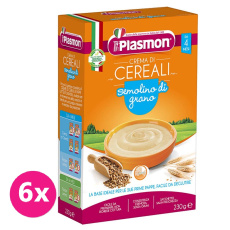 6x PLASMON Kaše pšeničná krupicová 230 g, 4m+ 6x PLASMON Kaše pšeničná krupicová 230 g, 4m+