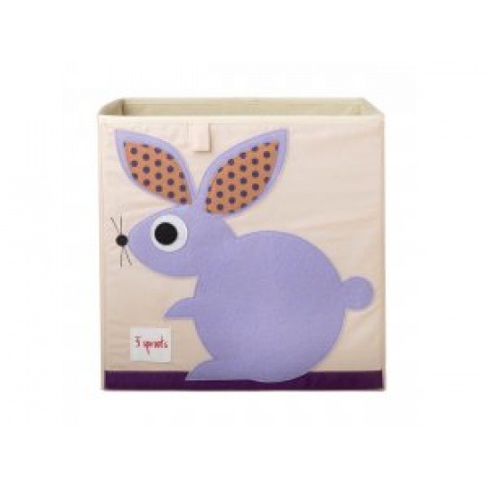 3 SPROUTS Úložný box Rabbit Purple