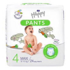 BELLA HAPPY Pants Maxi (8-14 kg) 24 ks - jednorázové pleny BELLA HAPPY Pants Maxi (8-14 kg) 24 ks - jednorázové pleny