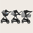 LIONELO Sluneční clona na kočárek Stroller Sun Cover Black Carbon