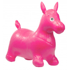 KIK Hopsadlo kůň gumový růžový