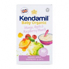 KENDAMIL Kaše nemléčná Bio/organická ovesná kaše s ovocem mango, jablko, malina (150 g) KENDAMIL Kaše nemléčná Bio/organická ovesná kaše s ovocem mango, jablko, malina (150 g)