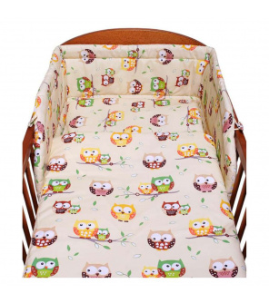 3-dílné ložní povlečení New Baby 100/135 cm béžové se sovou 3-dílné ložní povlečení New Baby 100/135 cm béžové se sovou