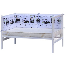 Scarlett Mantinel do postýlky 4dílný - Scarlett Panda - 210 x 40 cm - bílá Scarlett Mantinel do postýlky 4dílný - Scarlett Panda - 210 x 40 cm - bílá