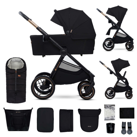 KINDERKRAFT Kočárek kombinovaný Nea 2 2v1 Midnigth Black + Fusak3v1 Jibot Horizontal Ink Black KINDERKRAFT Kočárek kombinovaný Nea 2 2v1 Midnigth Black + Fusak3v1 Jibot Horizontal Ink Black