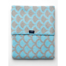 Dětská bavlněná deka se vzorem Womar 75x100 modro-šedá