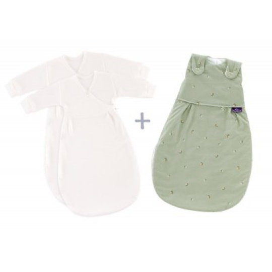 TRÄUMELAND Spací pytel Liebmich 3dílný set Fiore Grün 56/62 TRÄUMELAND Spací pytel Liebmich 3dílný set Fiore Grün 56/62