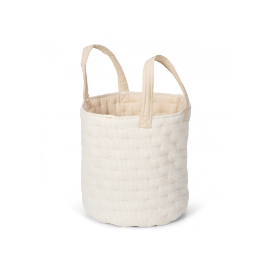 Košík textilní oboustranný extra velký Pure Soft Beige Stripe Košík textilní oboustranný extra velký Pure Soft Beige Stripe