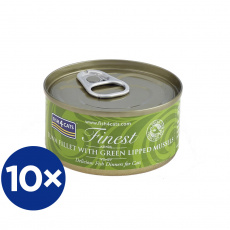 10x FISH4CATS Konzerva pro kočky Finest tuňák s mušlemi 70 g 10x FISH4CATS Konzerva pro kočky Finest tuňák s mušlemi 70 g