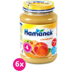 6x HAMÁNEK s Broskvemi 190 g 6x HAMÁNEK s Broskvemi 190 g