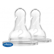 DR.BROWN'S Savička na láhve Options+ úzké 3m+, silikonový 2 ks DR.BROWN'S Savička na láhve Options+ úzké 3m+, silikonový 2 ks