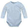 PINOKIO Body vroubkované zavinovací dlouhý rukáv Lovely Day chlapec modrá vel. 50